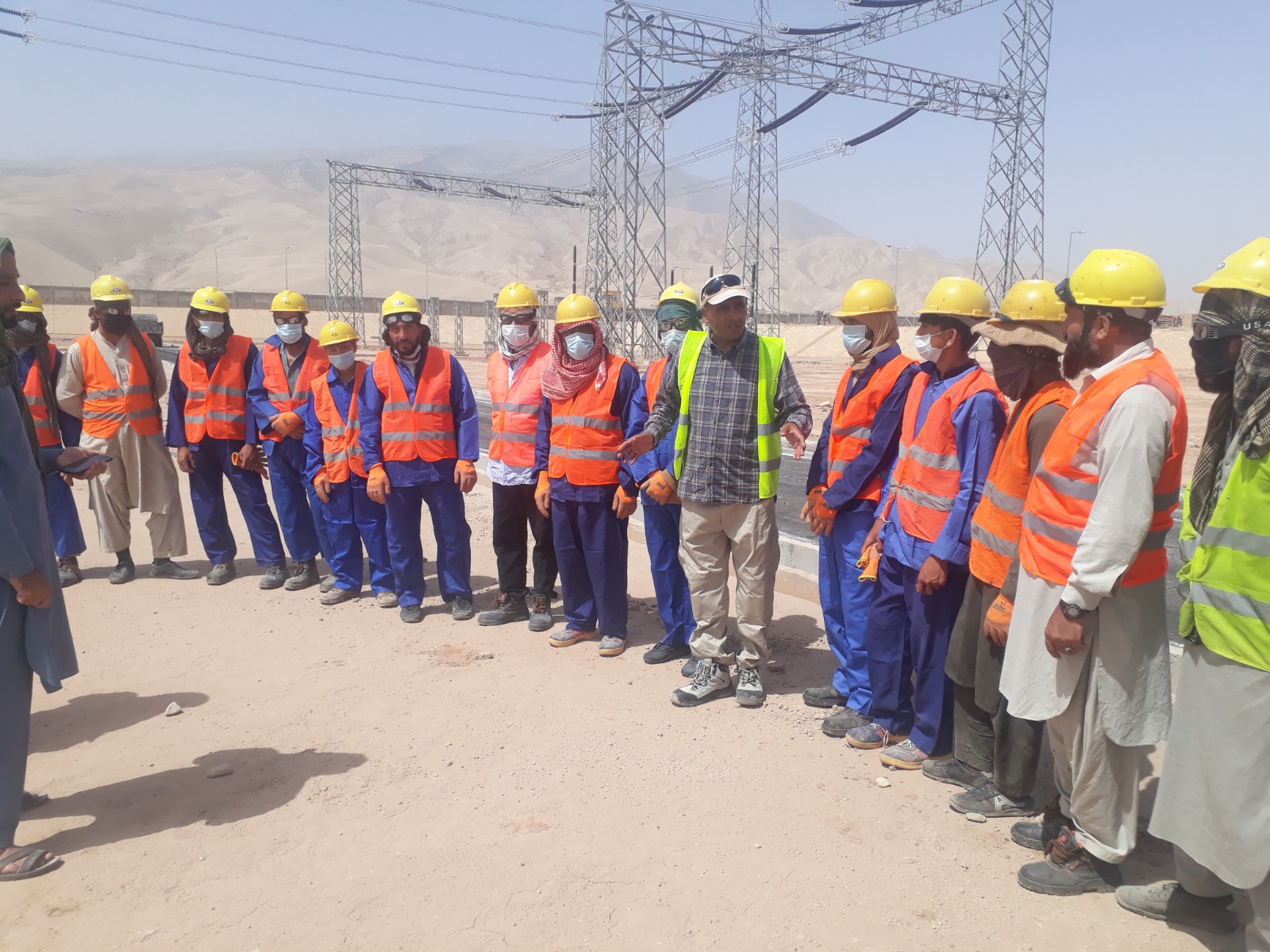 Asphalt roads in Alwan Electricity’s sub station in Cheshme Shir Baghlan province