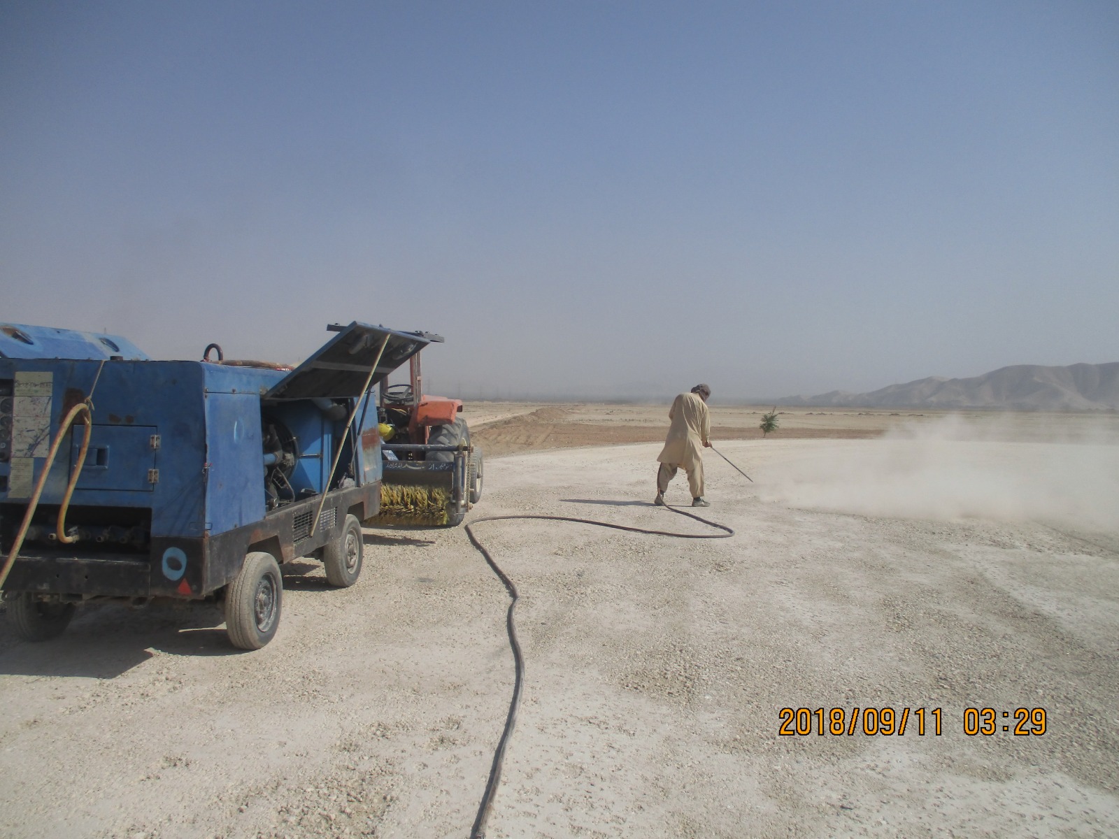 Asphalt roads in Alwan Electricity’s sub station in Cheshme Shir Baghlan province