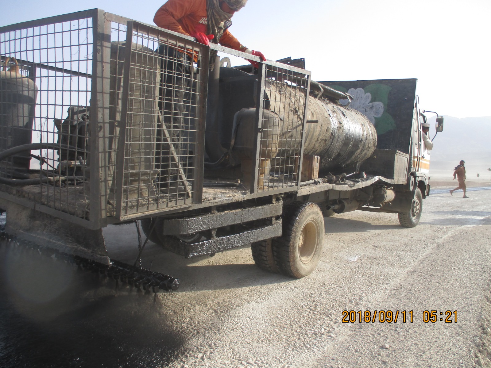 Asphalt roads in Alwan Electricity’s sub station in Cheshme Shir Baghlan province