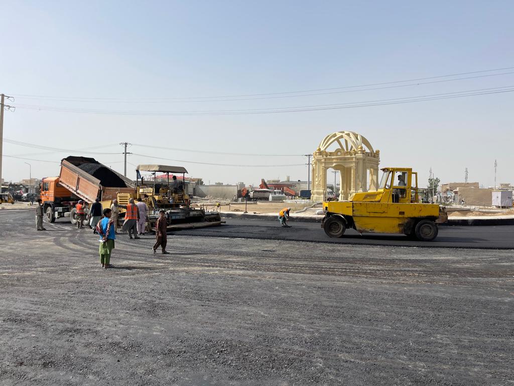 Mazar Sharif Chowk e Khabar Nigarn Project at the time of under construction