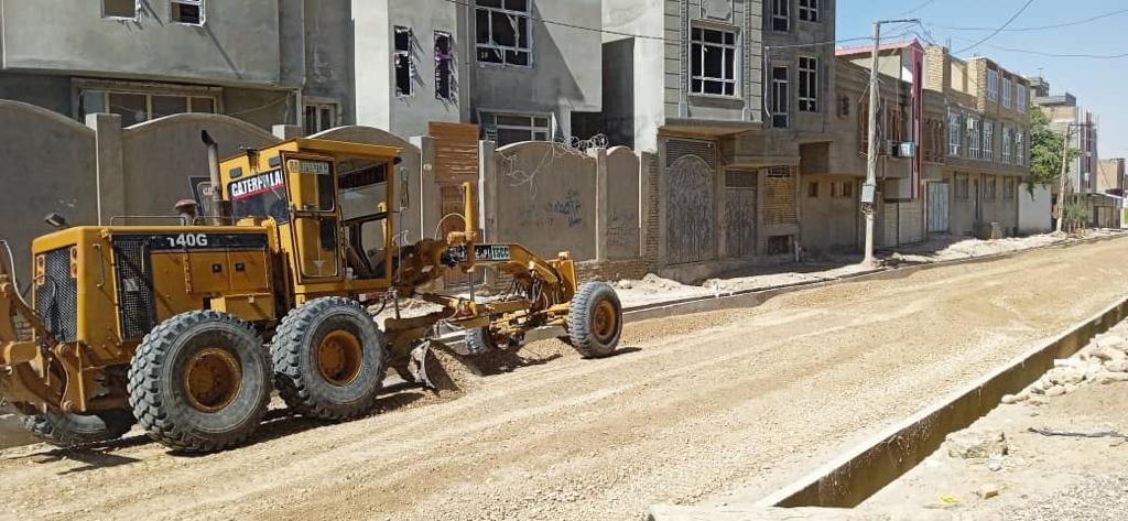 Construction of 4 Asphalt Roads in Different Parts of Mazar City Under Construction