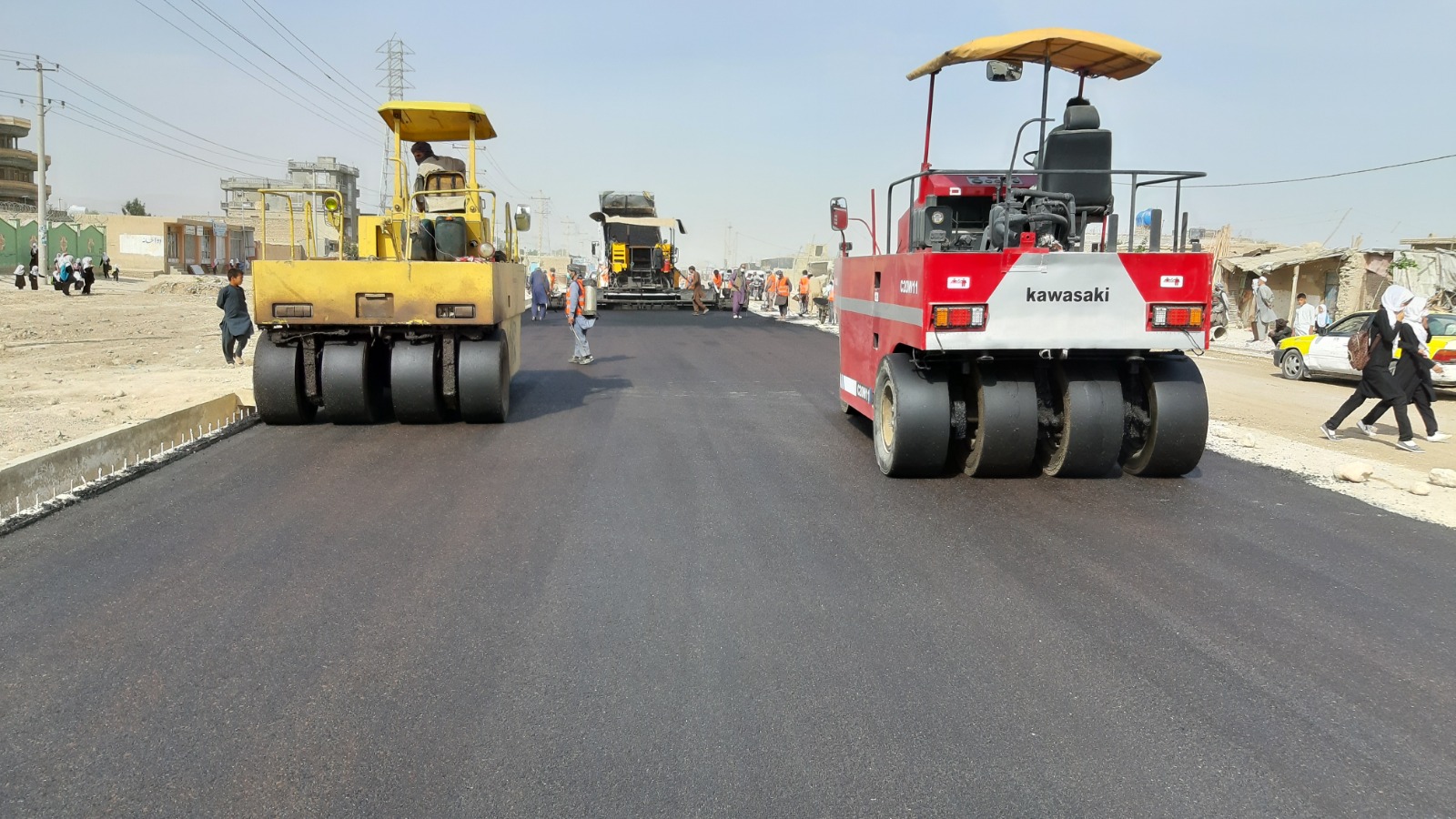 Asphalt Road in the 5th zone of Mazar City