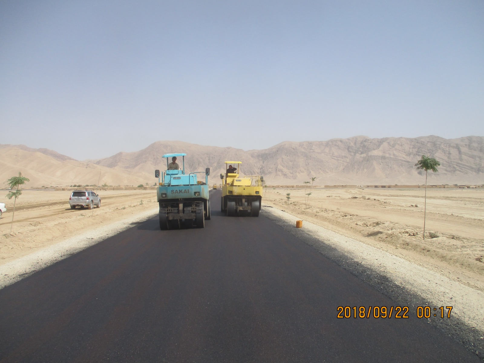 Asphalt roads in Alwan Electricity’s sub station in Cheshme Shir Baghlan province